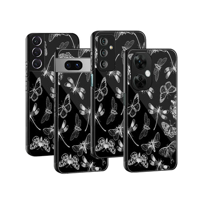 Stylish Glass Back Case for All Smartphones iPhone, Samsung, OnePlus, Pixel, Redmi, Oppo, Vivo, Motorola