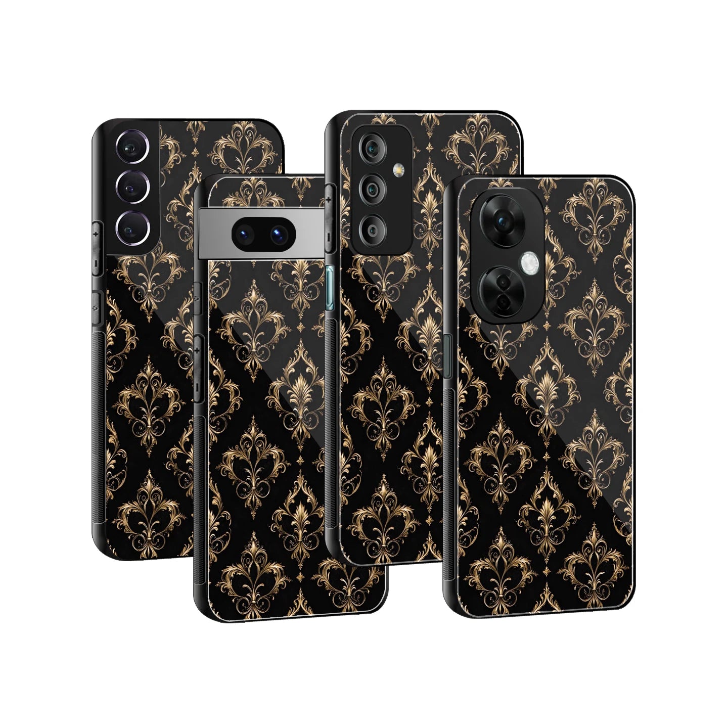 Stylish Glass Back Case for All Smartphones iPhone, Samsung, OnePlus, Pixel, Redmi, Oppo, Vivo, Motorola