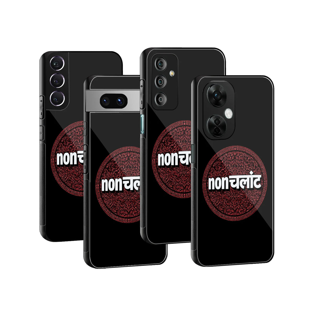 Stylish Glass Back Case for All Smartphones iPhone, Samsung, OnePlus, Pixel, Redmi, Oppo, Vivo, Motorola
