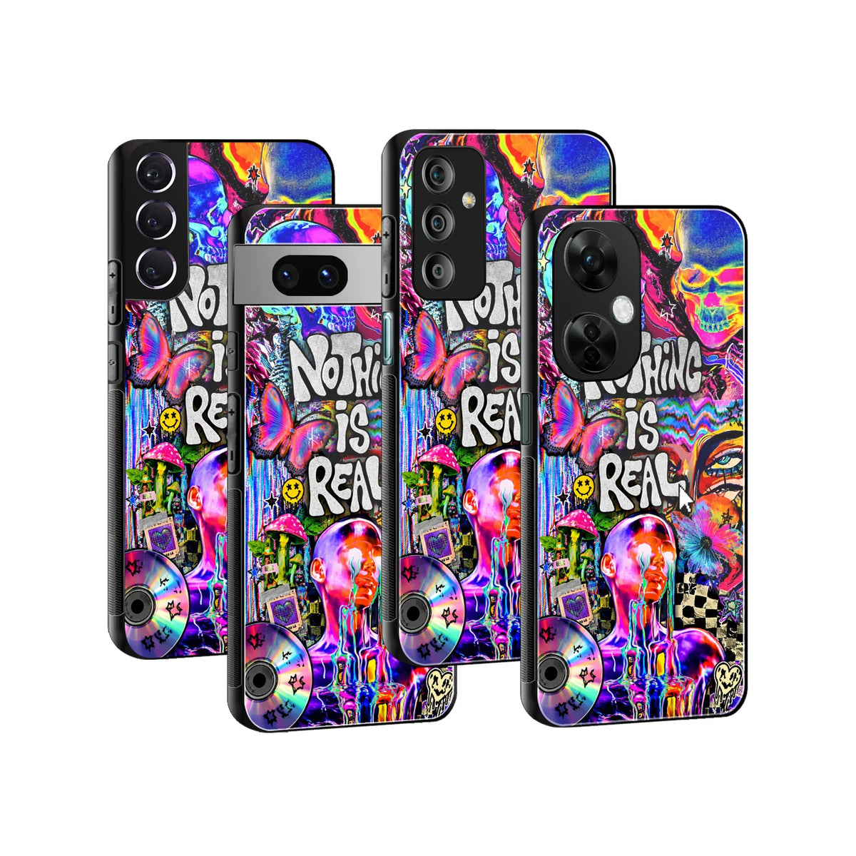 Stylish Glass Back Case for All Smartphones iPhone, Samsung, OnePlus, Pixel, Redmi, Oppo, Vivo, Motorola
