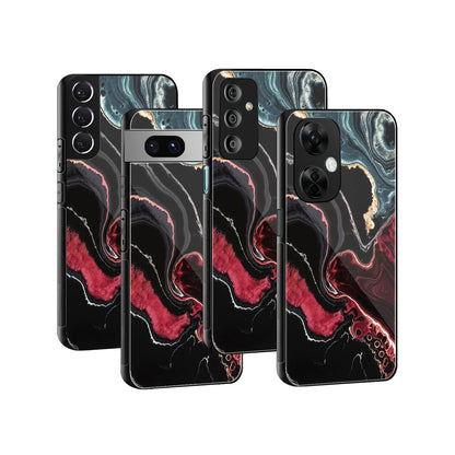 Stylish Glass Back Case for All Smartphones iPhone, Samsung, OnePlus, Pixel, Redmi, Oppo, Vivo, Motorola