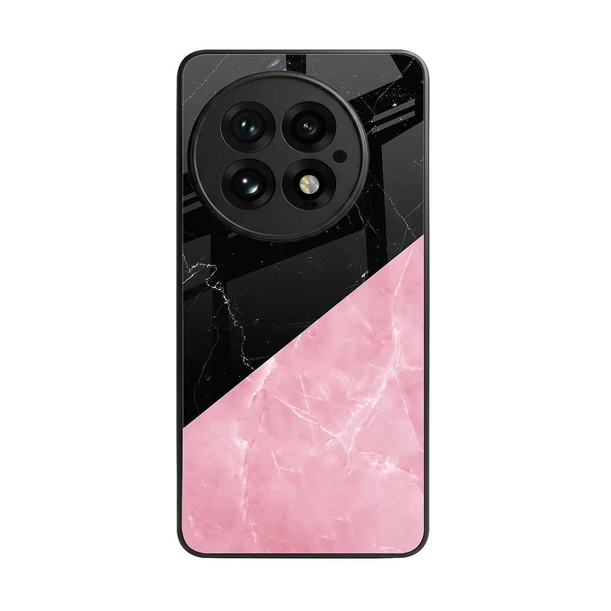 Obsidian Rose back phone cover | glass case for oneplus 13