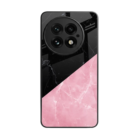 Obsidian Rose back phone cover | glass case for oneplus 13