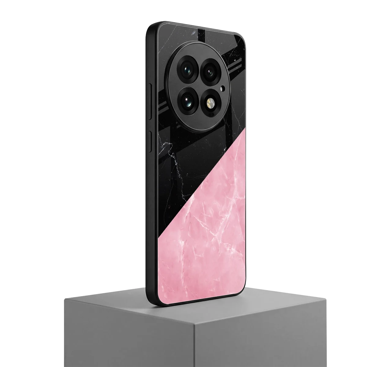 Obsidian Rose oneplus 13 mobile cover | shockproof glass phone case