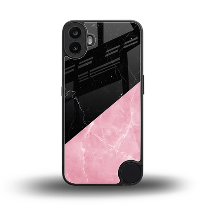 Obsidian Rose back phone cover | glass case for cmf nothing phone 1