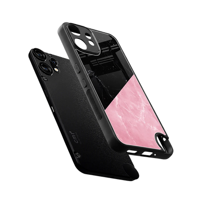 Obsidian Rose sleek cmf nothing phone 2 pro cover with tempered glass back and TPU edges
