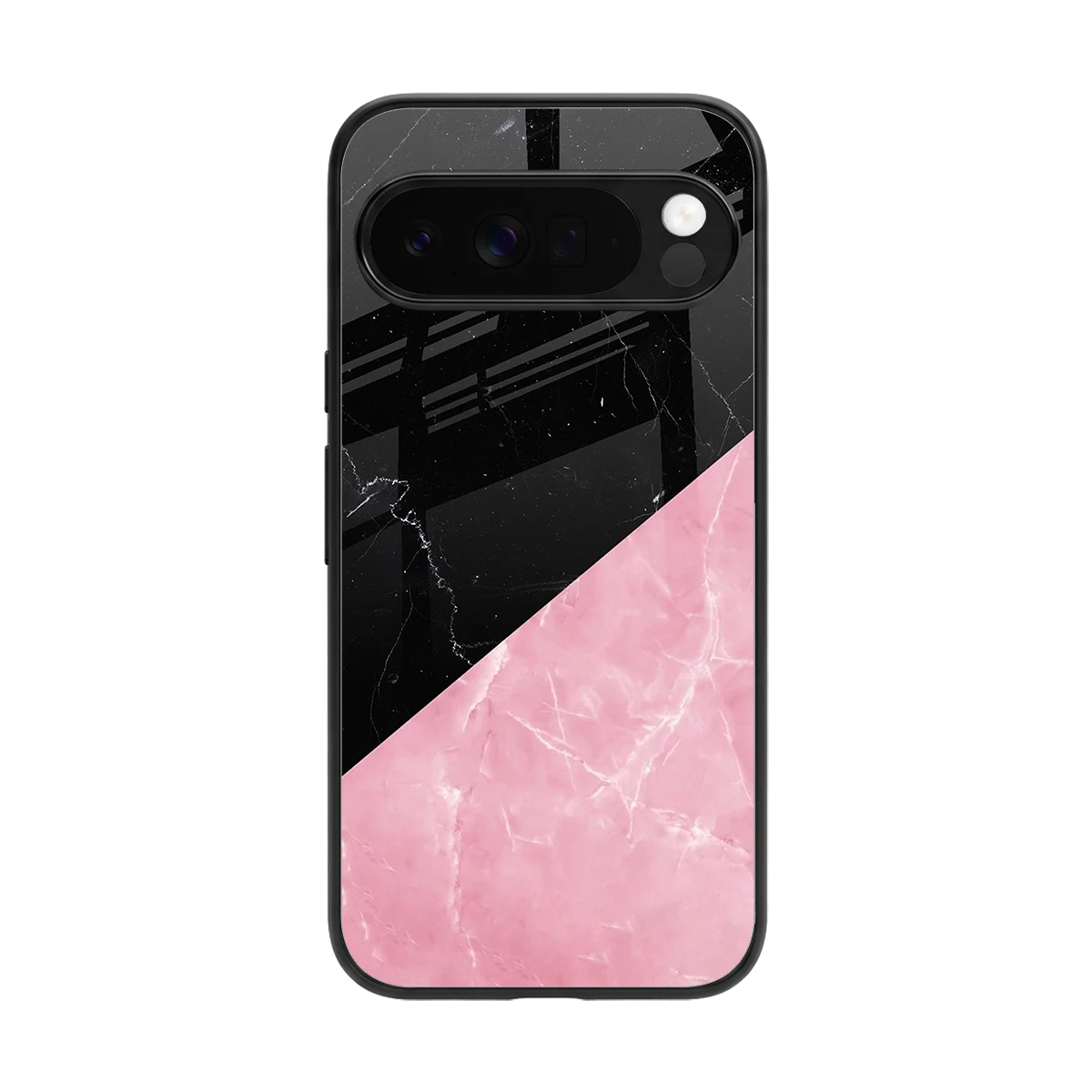 Obsidian Rose back phone cover | glass case for google pixel 10 pro xl