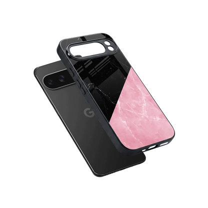 Obsidian Rose sleek google pixel 10 pro xl cover with tempered glass back and TPU edges