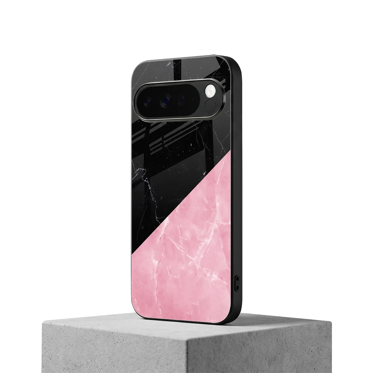 Obsidian Rose google pixel 10 pro xl mobile cover | shockproof glass phone case