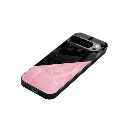 Obsidian Rose stylish phone case for google pixel 10 pro xl | glossy glass and slim fit