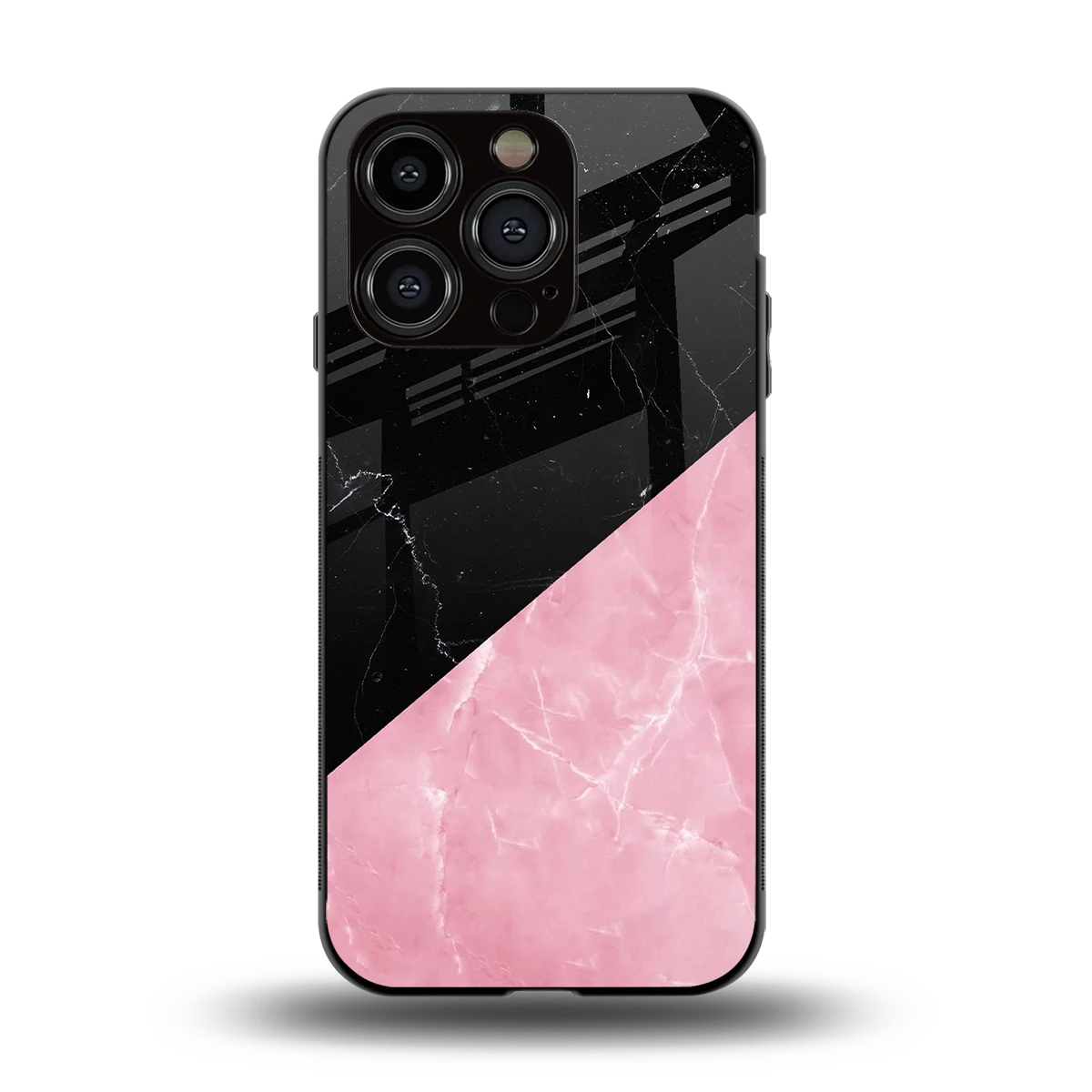 Obsidian Rose back phone cover | glass case for iphone 13 pro