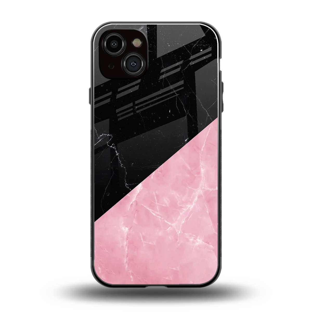 Obsidian Rose back phone cover | glass case for iphone 15 plus