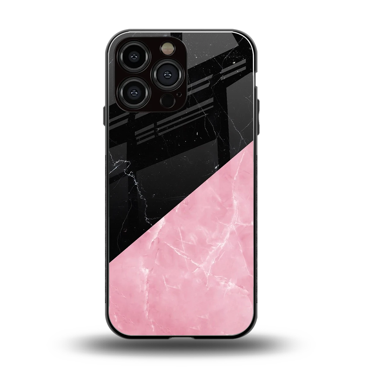 Obsidian Rose back phone cover | glass case for iphone 15 pro max