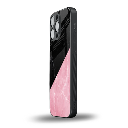 Obsidian Rose iphone 15 pro max mobile cover | shockproof glass phone case