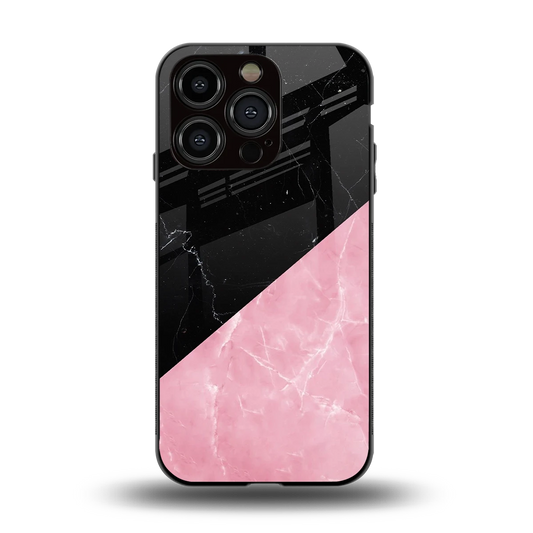Obsidian Rose back phone cover | glass case for iphone 15 pro