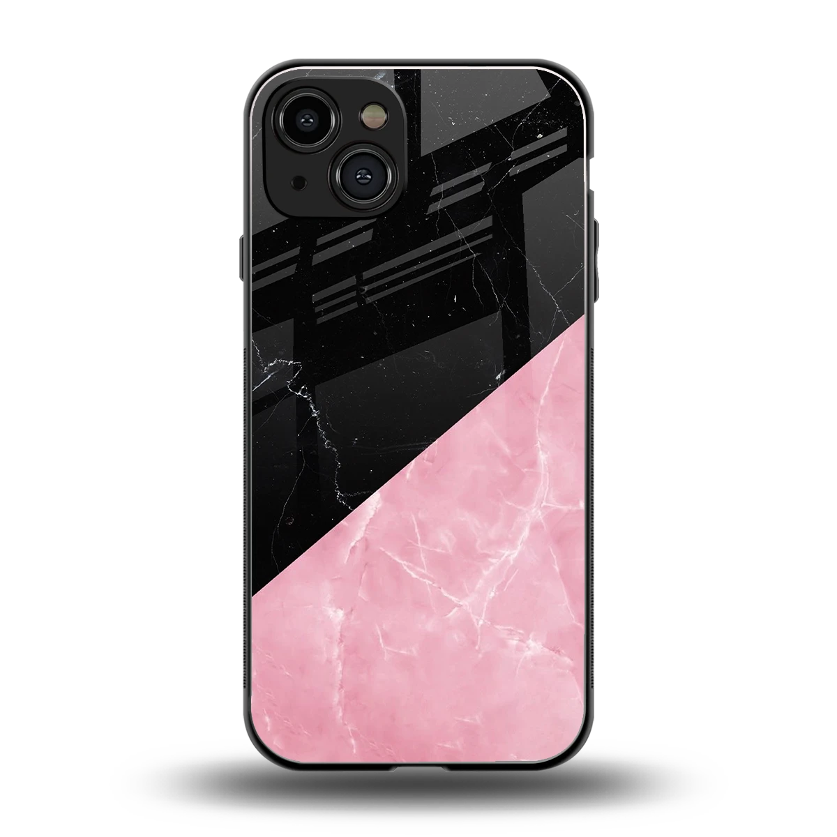 Obsidian Rose back phone cover | glass case for iphone 15