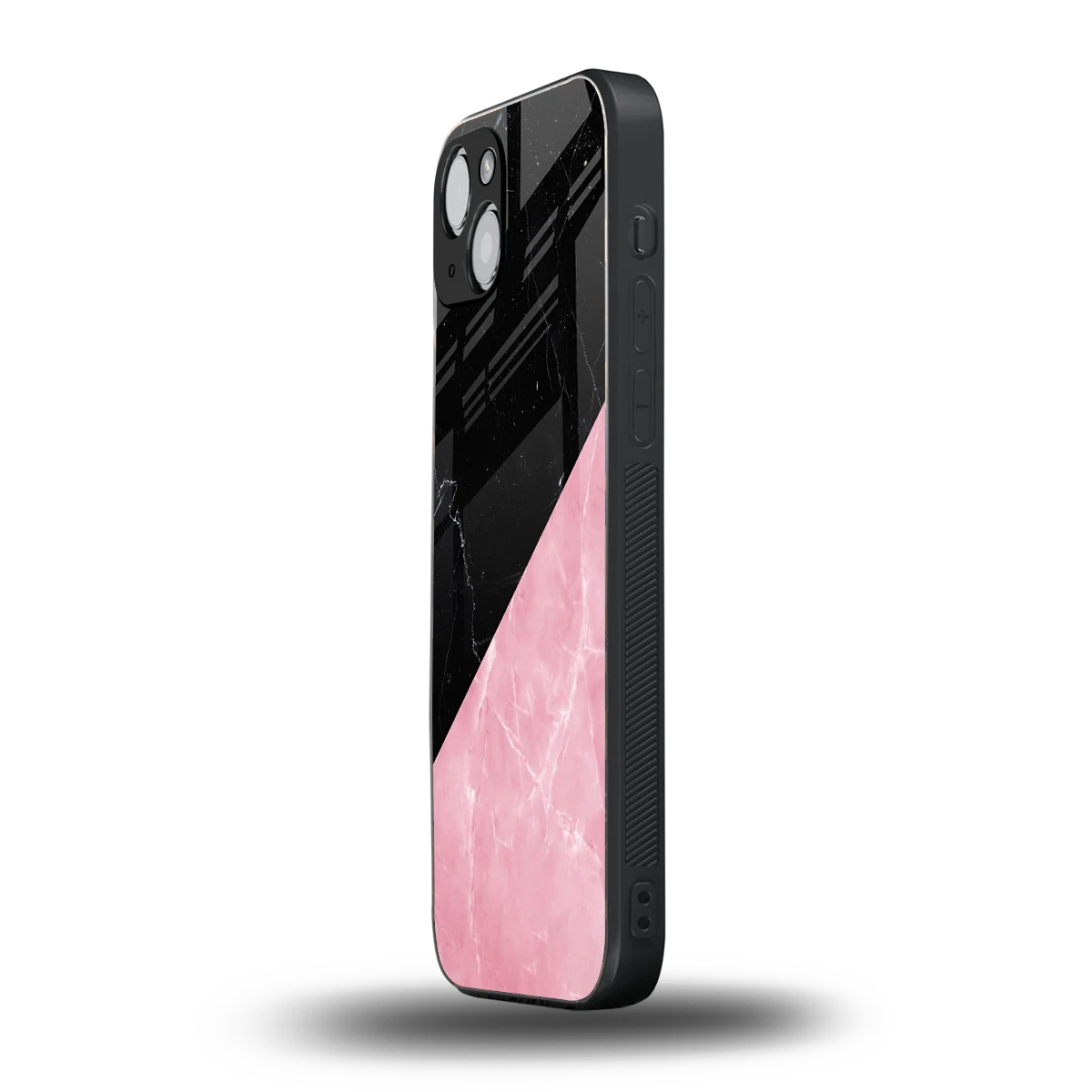 Obsidian Rose iphone 15 mobile cover | shockproof glass phone case