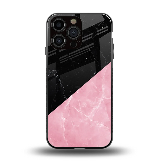 Obsidian Rose back phone cover | glass case for iphone 16 pro max