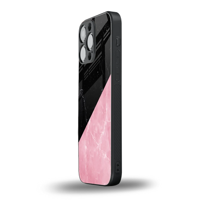 Obsidian Rose iphone 16 pro max mobile cover | shockproof glass phone case