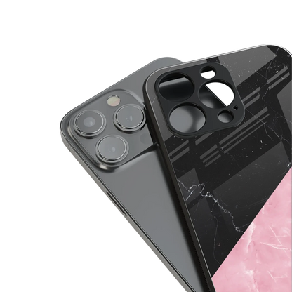 Obsidian Rose stylish phone case for iphone 15 | glossy glass and slim fit