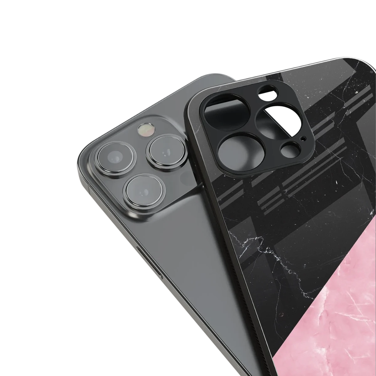 Obsidian Rose stylish phone case for iphone 14 | glossy glass and slim fit