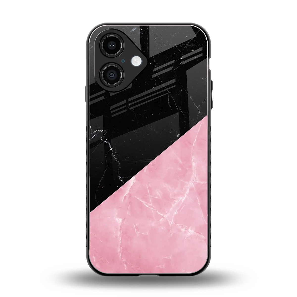 Obsidian Rose back phone cover | glass case for iphone 16