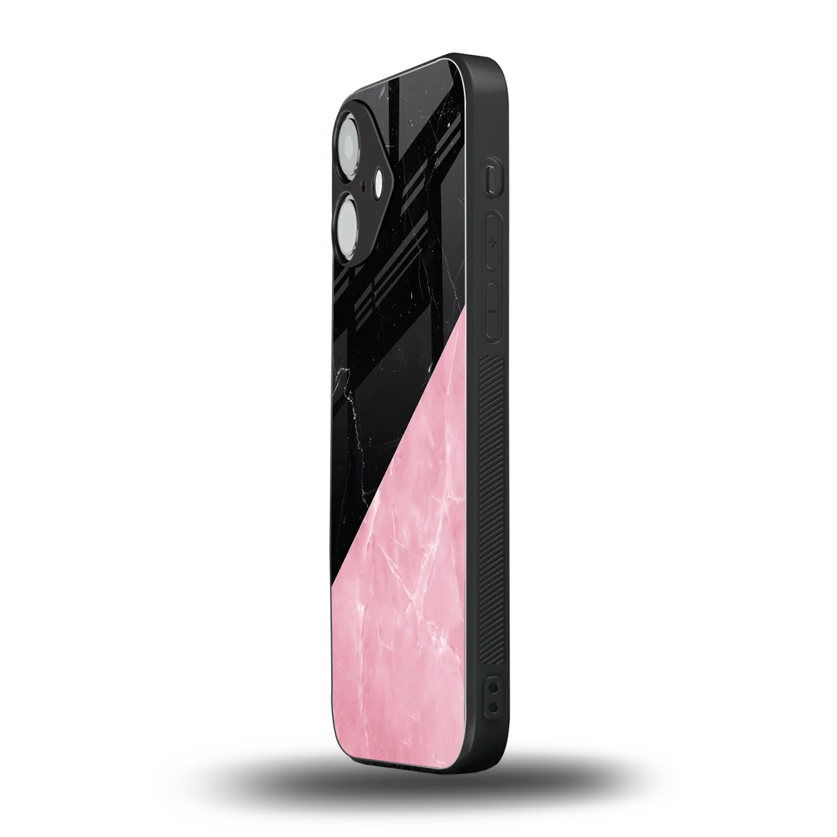 Obsidian Rose iPhone 16 mobile cover | shockproof glass phone case