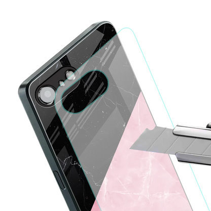 Obsidian Rose stylish phone case for iphone 17e | glossy glass and slim fit