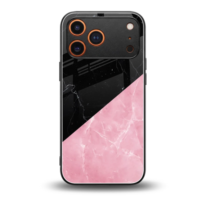 Obsidian Rose back phone cover | glass case for iphone 17 pro max