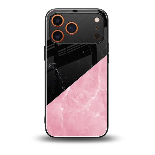 Obsidian Rose back phone cover | glass case for iphone 17 pro max