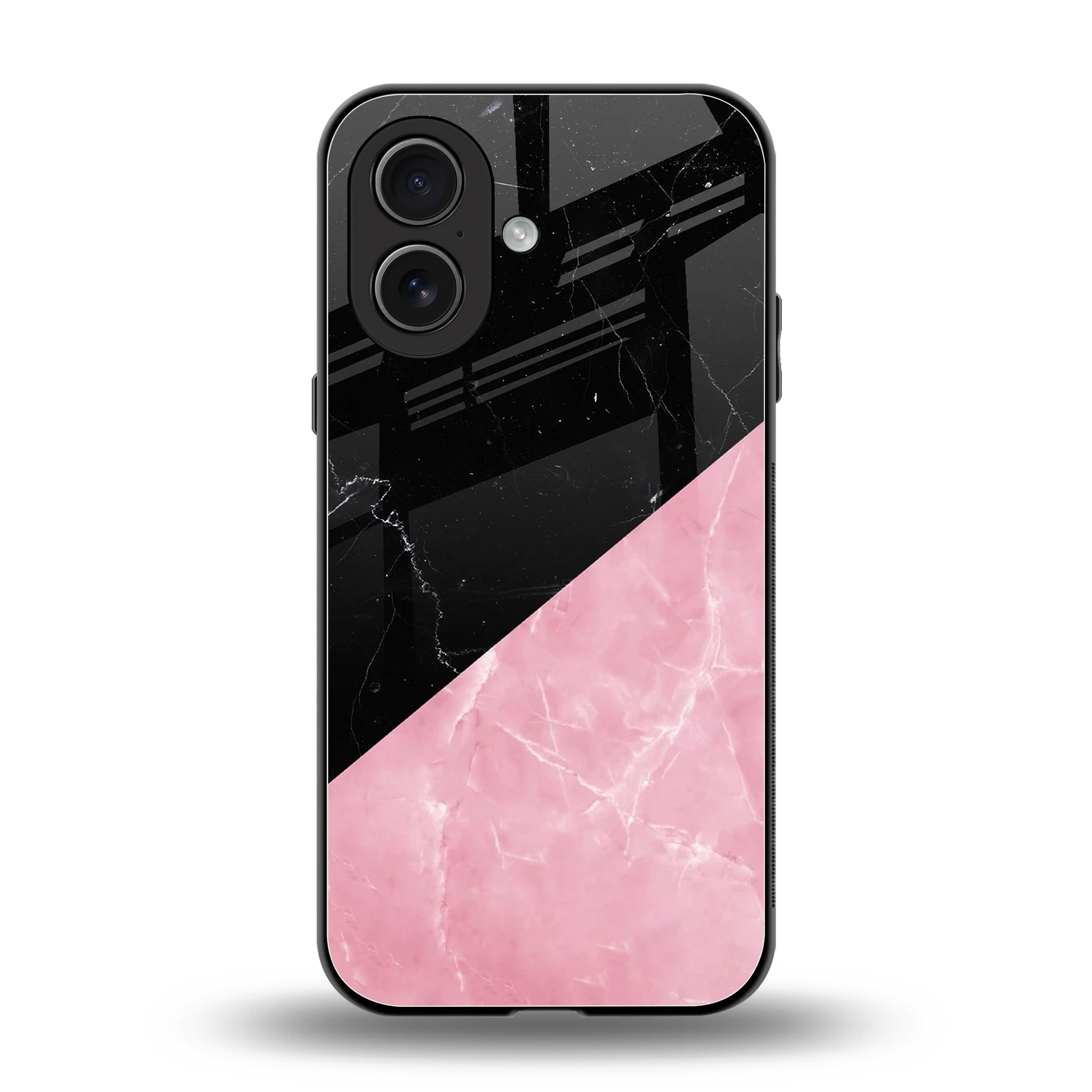 Obsidian Rose back phone cover | glass case for iphone 17
