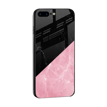 Obsidian Rose sleek iphone 8 plus cover with tempered glass back and TPU edges