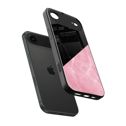 Obsidian Rose sleek iphone air cover with tempered glass back and TPU edges