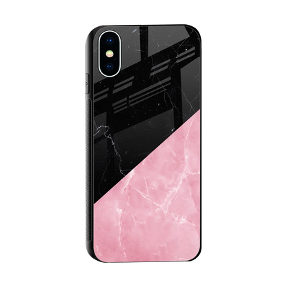 Obsidian Rose sleek iphone x cover with tempered glass back and TPU edges