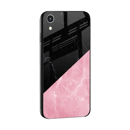 Obsidian Rose sleek iphone xr cover with tempered glass back and TPU edges