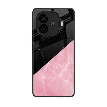 Obsidian Rose back phone cover | glass case for iqoo neo 10r 5g