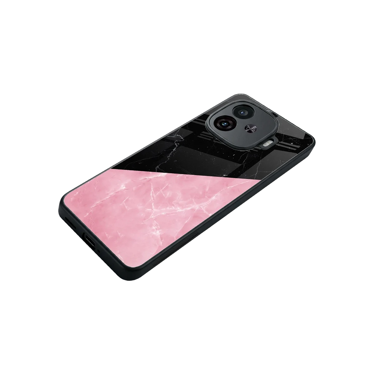 Obsidian Rose stylish phone case for iqoo neo 10r 5g | glossy glass and slim fit