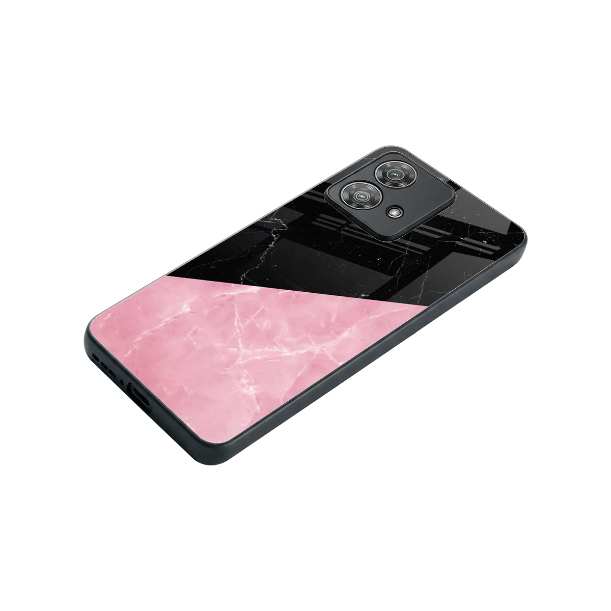 Obsidian Rose stylish phone case for motorola edge 40 neo 5g | glossy glass and slim fit