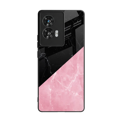 Obsidian Rose back phone cover | glass case for motorola edge 50 fusion