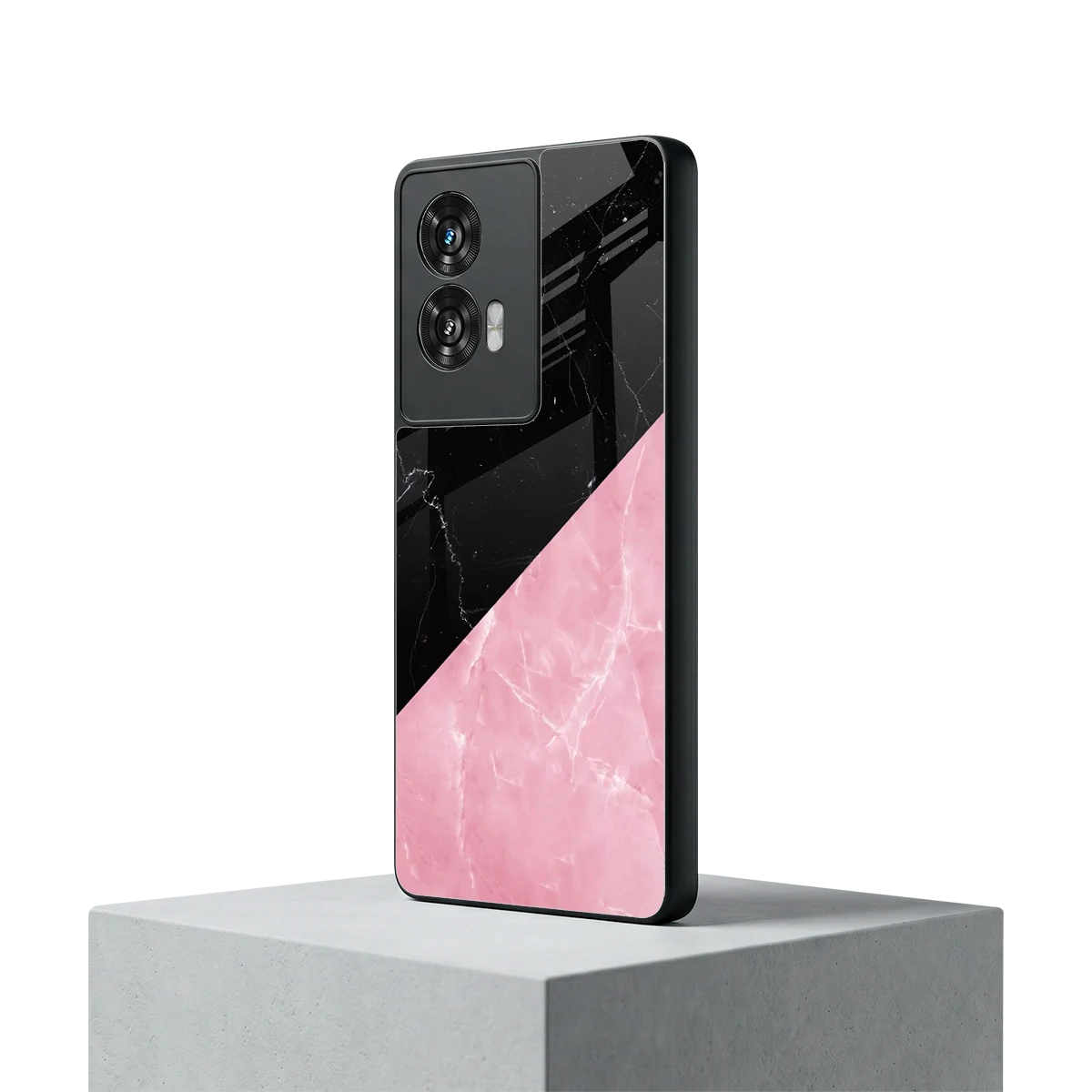 Obsidian Rose motorola edge 50 fusion mobile cover | shockproof glass phone case