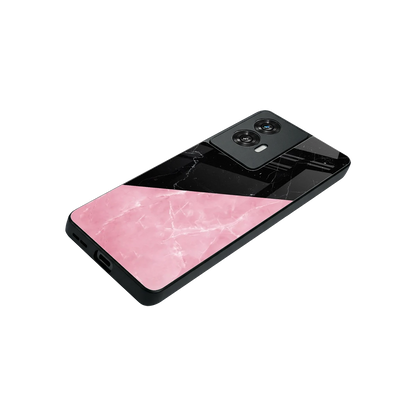 Obsidian Rose stylish phone case for motorola edge 50 fusion | glossy glass and slim fit