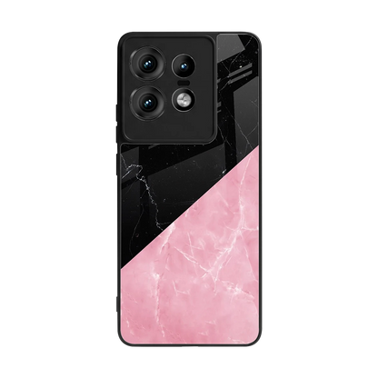 Obsidian Rose back phone cover | glass case for motorola edge 50 pro