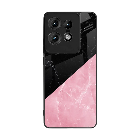 Obsidian Rose back phone cover | glass case for motorola edge 50 pro