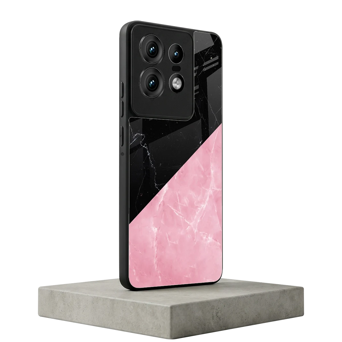 Obsidian Rose motorola edge 50 pro mobile cover | shockproof glass phone case