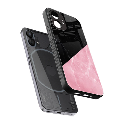 Obsidian Rose sleek nothing phone 1 cover with tempered glass back and TPU edges