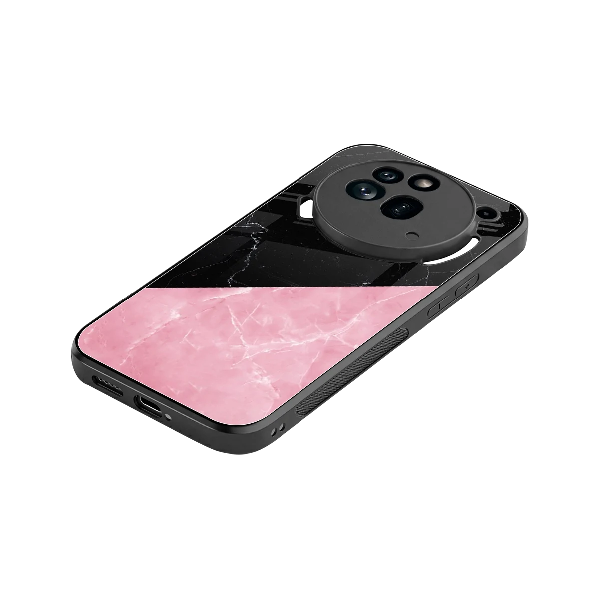 Obsidian Rose stylish phone case for nothing phone 3a pro | glossy glass and slim fit