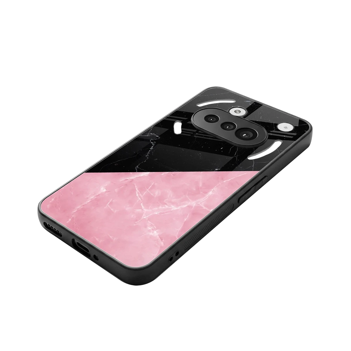 Obsidian Rose stylish phone case for nothing phone 3a | glossy glass and slim fit