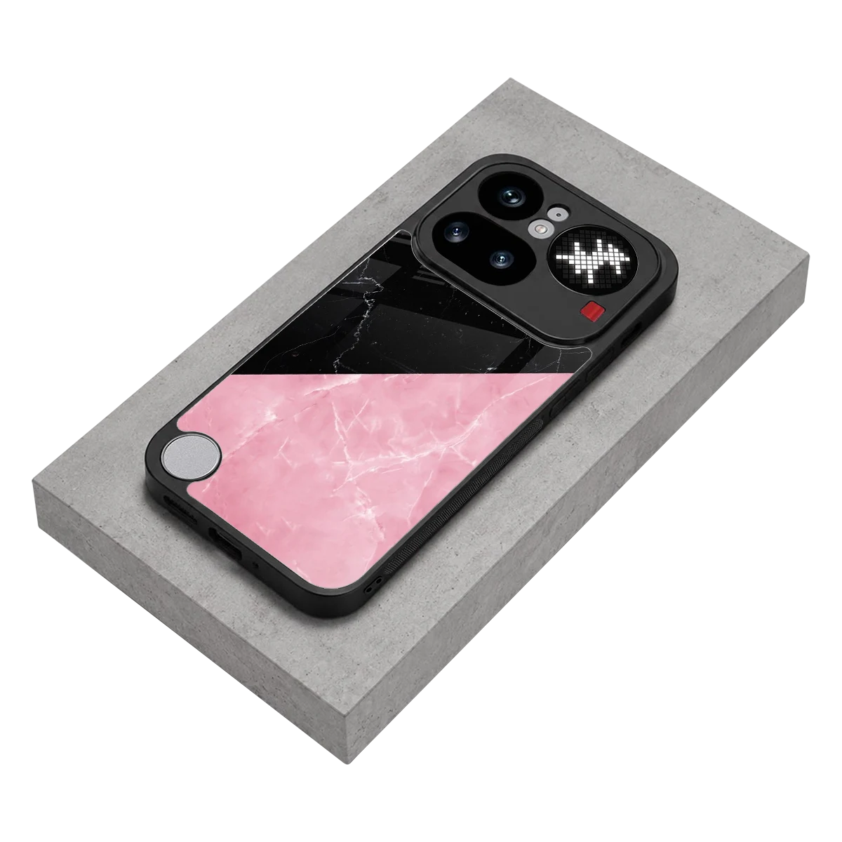 Obsidian Rose stylish phone case for nothing phone 4a pro | glossy glass and slim fit