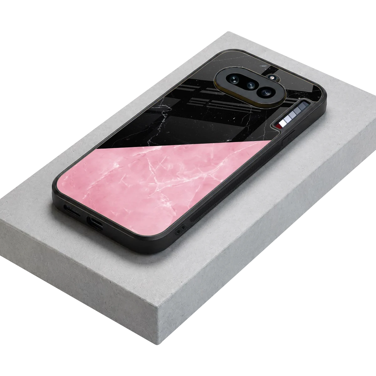 Obsidian Rose stylish phone case for nothing phone 4a | glossy glass and slim fit