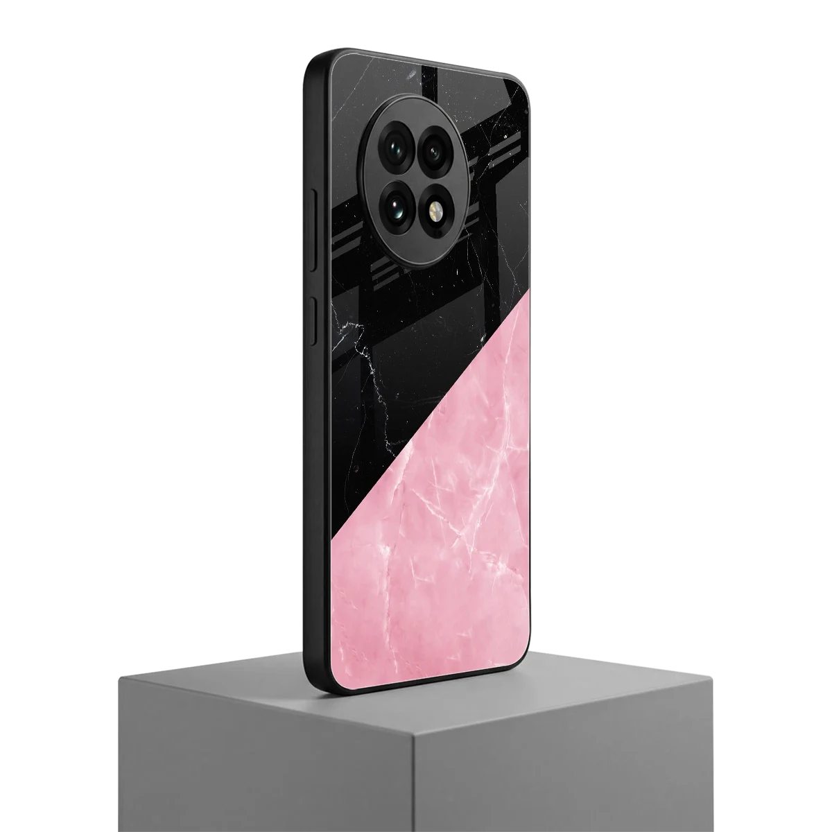 Obsidian Rose oneplus 13r mobile cover | shockproof glass phone case